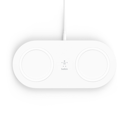 Belkin DUAL PAD Wireless 15W PSU White