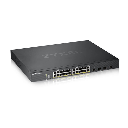 ZYXEL XGS1930-28HP, 28 PORT SMART MANAGED POE SWITCH, 24X GIGABIT POE AND 4X 10G SFP+, HYBIRD MODE,