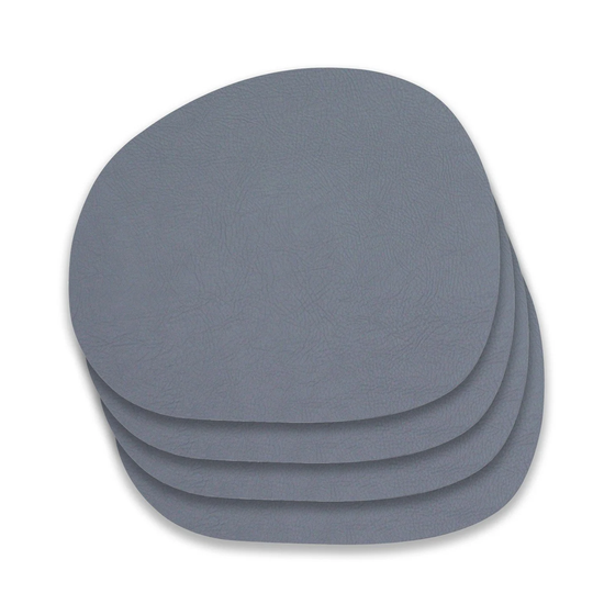 RAW - Buffalo placemat - Recycled leather - 4 pc - Grey (15487)