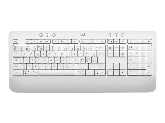 Logitech - Signature K650 Keyboard ( Nordic ) - Off White
