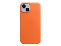 APPLE IPhone 14 Leather Case MgS Orange