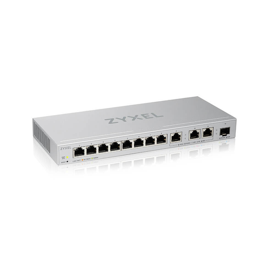 ZYXEL XGS1250-12, 12-PORT GIGABIT WEBMANAGED SWITCH WITH 8 PORT 1G + 3-PORT MULTIGIG 1/2.5/5/10G + 1
