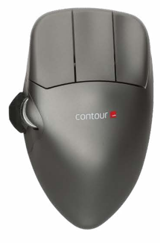 CONTOUR MOUSE SMALL RIGHT GREY METAL WIRELESS
