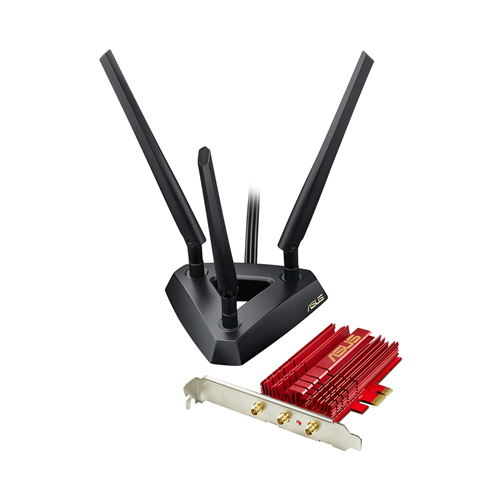 Wireless Network Card, AC1900, 802.11ac/a/b/g/n, PCI-E, 2.4 / 5GHz, Red. ASUS PCE-AC68 Is A New 802.