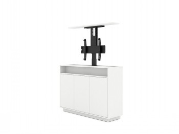 M AV-CABINET TV-LIFT 55" WHITE