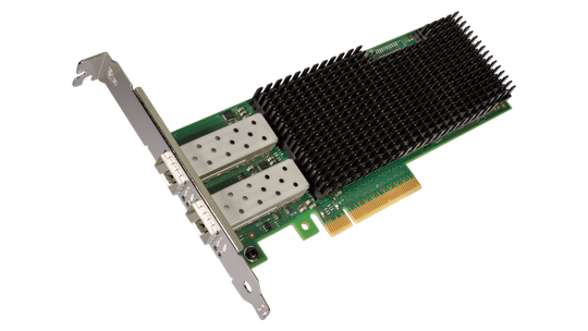 PCIe Dual SFP Network Adapter, 25 GbE, 8 GT/s, Black