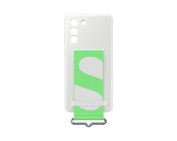 SAMSUNG SILICONE COVER WITH STRAP S21 FE WHITE