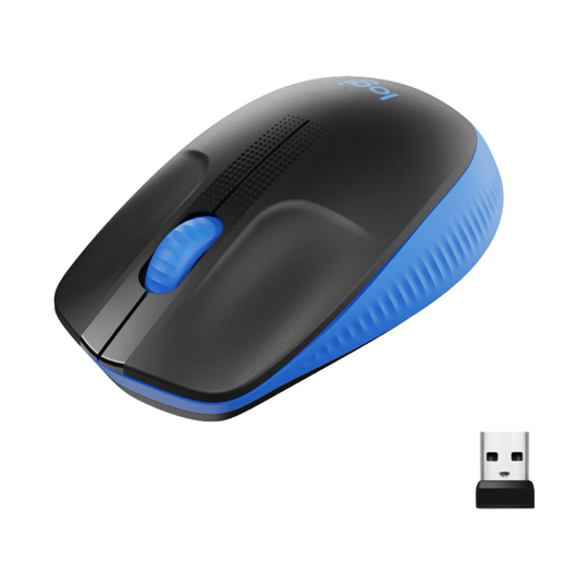 Logitech M190 Is A Full-size Wireless Mouse With A Comfortable Contoured Design That Follows The Nat