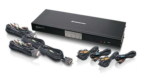 IOGEAR 4Port Dual DVI KVMP Switch