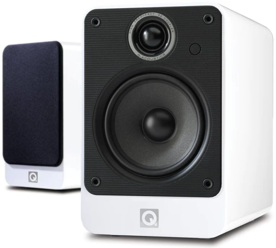 Q Acoustics 2020i jalustakaiutin, pianovalkoinen, kpl