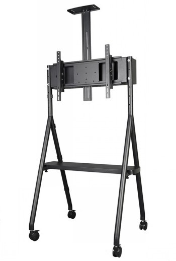 NEOMOUNTS BY NEWSTAR MOBILE FLAT SCREEN FLOOR STAND (HEIGHT: 110 - 144 CM) 32-65" BLACK