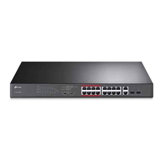16-Port 10/100Mbps PoE+ Switch, 16 10/100Mbps RJ45 Ports