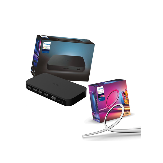 Philips Hue - Lightstrip Gradient Lightstrip (for TV) TV 65"&Hue Sync Box - Bundle