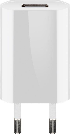 USB Charger Wall Socket Output Current 1000mA 1xUSB 2. White