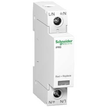 SCHNEIDER ELECTRIC IPRD YLIJÄNNITESUOJA, TYYPPI 2, IMAX 20KA, TNC, 1P/N+PE, ILMAN HÄLYTYSKOSKETINT