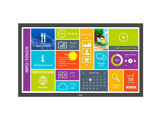 NEC 55'' P554 SST FHD S-IPS 700 NITS 24/7 TOUCH, PROTECTIVE GLASS, OPS, DICOM