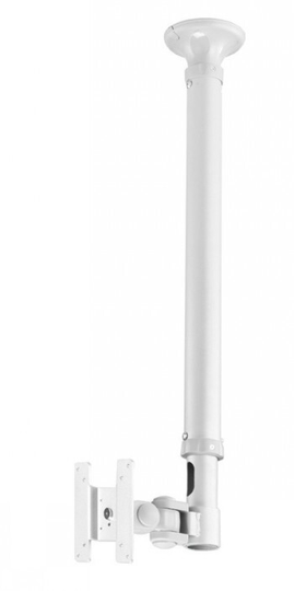 NEOMOUNTS BY NEWSTAR FLAT SCREEN CEILING MOUNT (HEIGHT: 79-129 CM) 10-30" WHITE