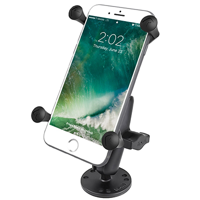 RAM MOUNTS X-GRIP LARGE PHONE MOUNT WITH DRILL-DOWN BASE