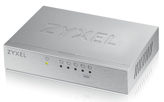 ZYXEL ES-105A V3 5-PORT DESKTOP FAST ETHERNET SWITCH - METAL HOUSING