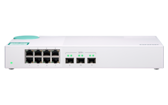 8x 1GbE NBASE-T Ports, Three 10GbE SFP+ Unmanage Switch