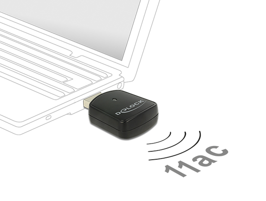 USB 3.0 Dual Band WLAN Ac/a/b/g/n Mini Stick 867 + 300 Mbps