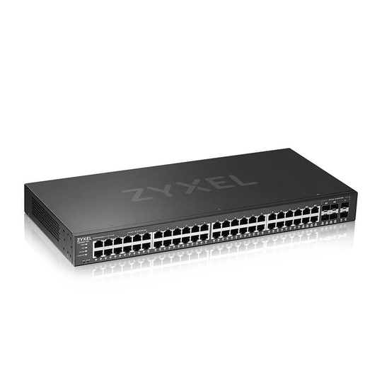 ZYXEL GS2220-50,EU REGION,48-PORT GBE L2 SWITCH WITH GBE UPLINK (1 YEAR NCC PRO PACK LICENSE BUNDLED