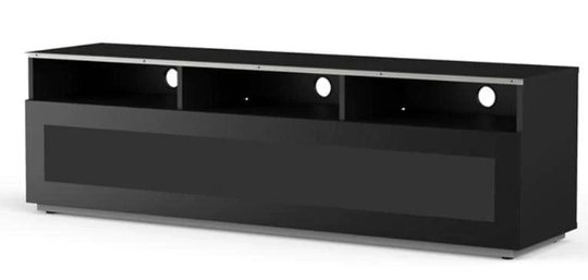 Meliconi MyTV Stand 16040H laitetaso lasiovella, musta