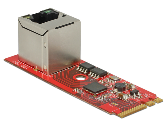 Converter M.2 Key A+E Male>1xRJ45 Gigabit LAN Port Vertical