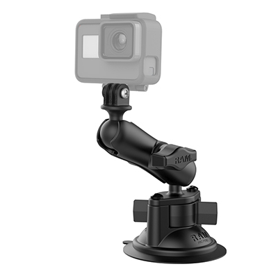 RAM MOUNTS GOPRO MOUNT + TWIST-LOCK IMUKUPPIKIINNIKE, B-KOKO KUULA