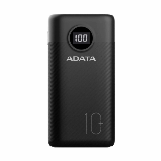 ADATA P10000QSD - Power Bank - 10000 MAh - 37 Wh - 22.5 Watt - 4.5 A - PD 3.0, QC 3.0 - 3 Output Con
