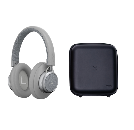 SACKit - TOUCHit 350 Over-ear - Headphones + CARRYit Case - Bundle ( Silver )