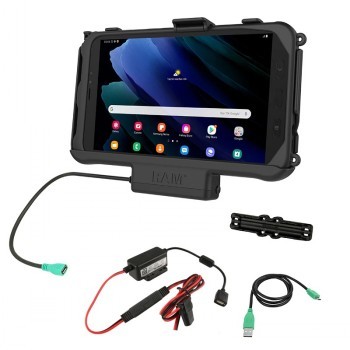 RAM MOUNTS UNPKD EZ-ROLL'R DOCK SAMSUNG TAB ACTIVE2 & TAB ACTIVE3 WITH HARDWIRE CHARGER
