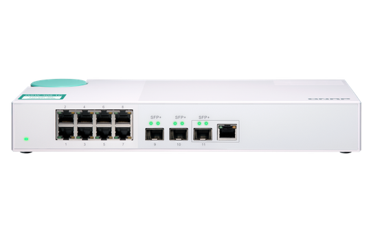 8x1GbE NBASE-T, 3x10GbE SFP+ With Shared 1x10GBASE-T Ports