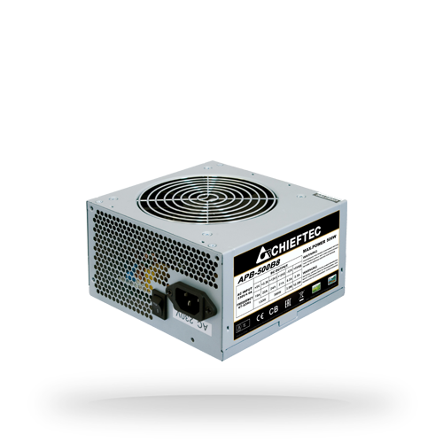 ATX 500W PSU 80+ 230V EU Certified, W/12 Cm Fan, Bulk Value