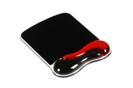 Crystal Gel Mouse Pad/Wave Red+black