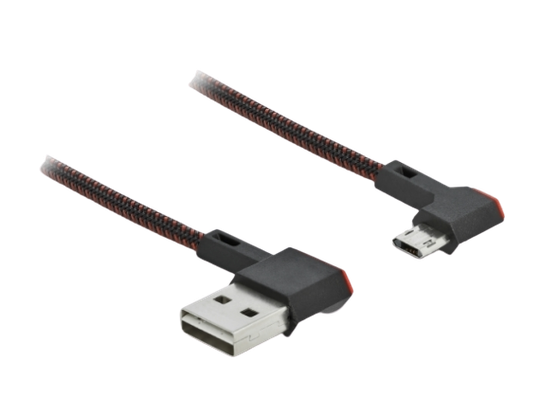 EASY-USB 2.0 Cable Type-A To USB Type-C Angled Left/right 1m