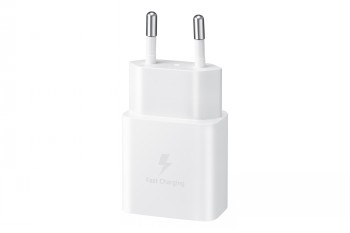 SAMSUNG WALL CHARGER 15W INCL. TYPE C TO C-CABLE WHITE
