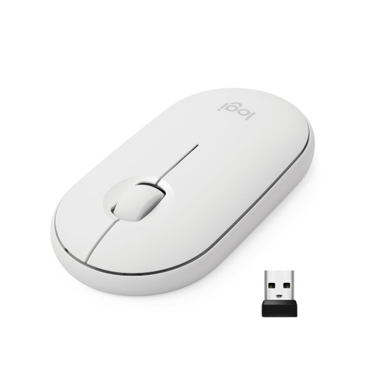 LOGI Pebble M350 WirelessMouse OFF-WHITE