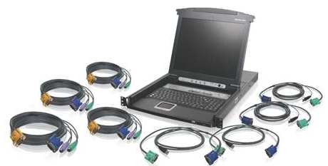 IOGEAR 8-Port 17'' LCD Combo KVM