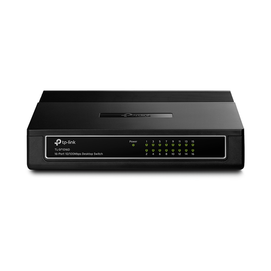 Network Switch, 16-ports, 10/100, RJ45
