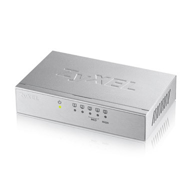 ZYXEL GS-105B V3 5-PORT DESKTOP GIGABIT ETHERNET SWITCH - METAL HOUSING