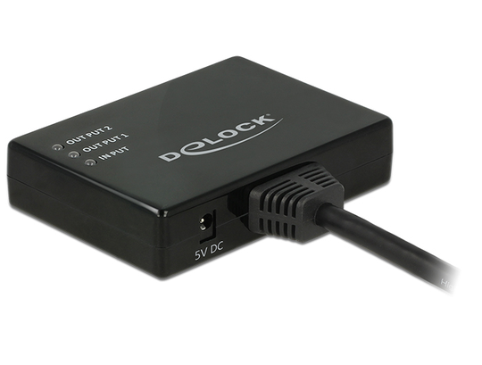 DeLOCK HDMI-jakaja, 1 Sisääntulo, 2 Ulostuloa, Ultra HD