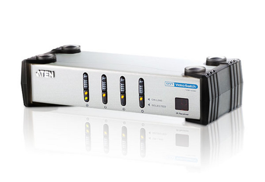 DVI Switch, 4 Devices To 1 Screen, DVI-I, Audio (2xRCA), 1600x1200. A Very Good Product To Be Able T