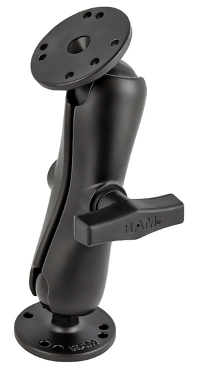 RAM MOUNTS C-KOKO MEDIUM KIINNITYSVARSI + 2X C-KOKO 1.5" KUULA PYÖREÄ 2.5" ALUSTA