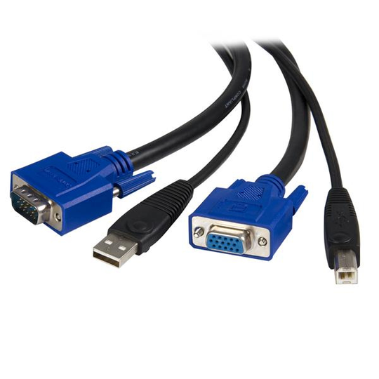 STARTECH 1.8m 2-in-1 USB KVM Cable