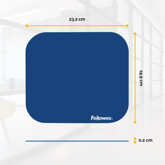 FELLOWES SOLID COLOR MOUSE PAD /BLUE