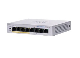 CBS110 Unmgd 8p GE Part PoE Dskt Ext PS