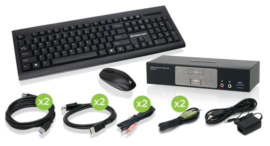 IOGEAR 2-Port DisplayPort 1.2 KVMP