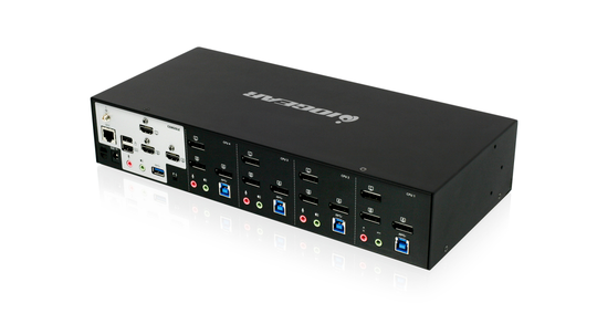 IOGEAR 4-Port 4K Tripl View Disp Port