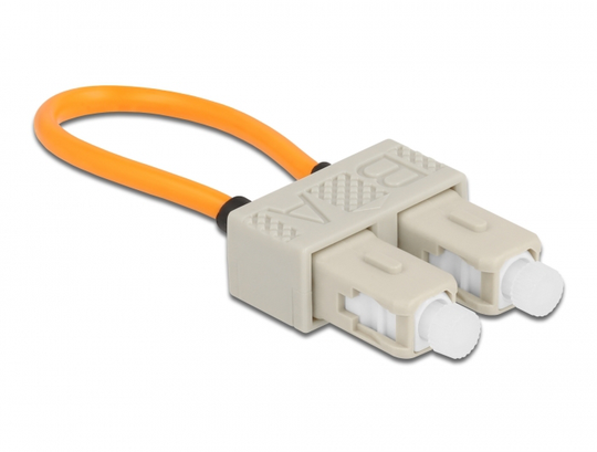 Optical Fiber Loopback Adapter SC / OM1 Multi-mode, Beige